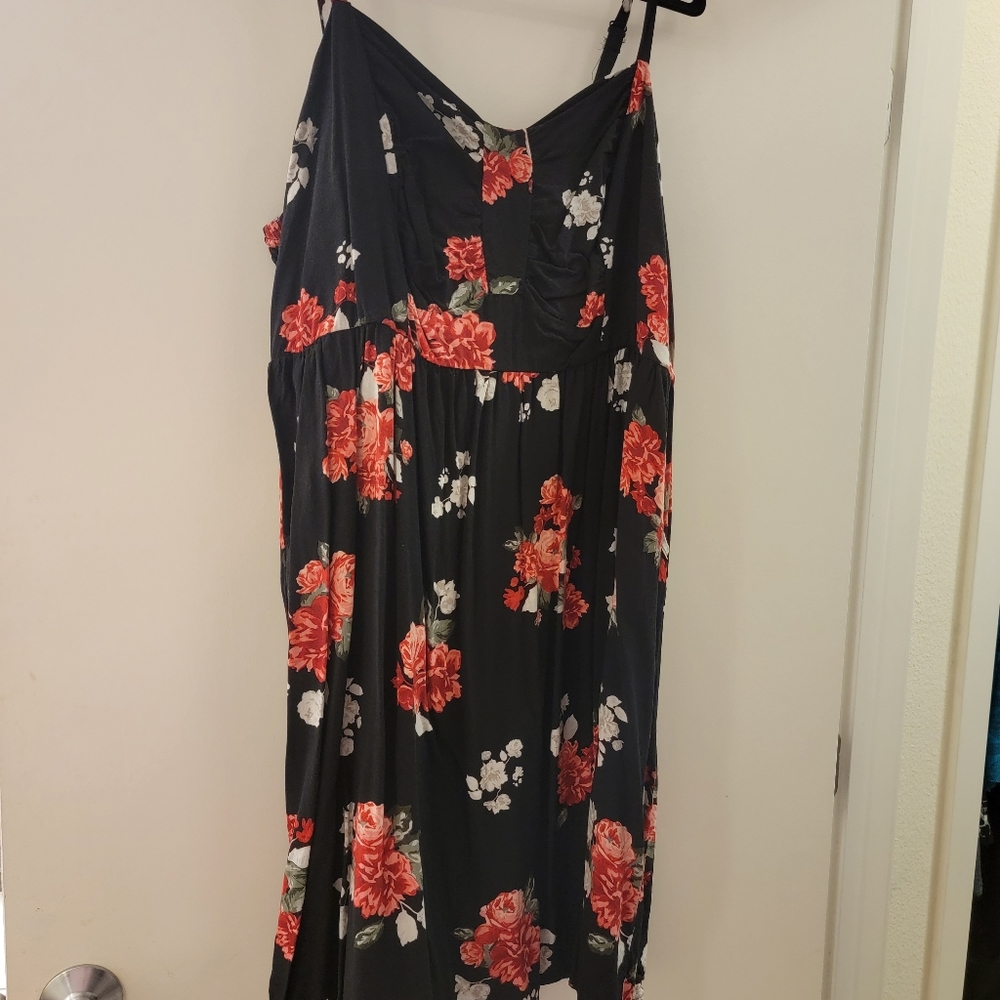 Mini Challis Sweetheart Dress